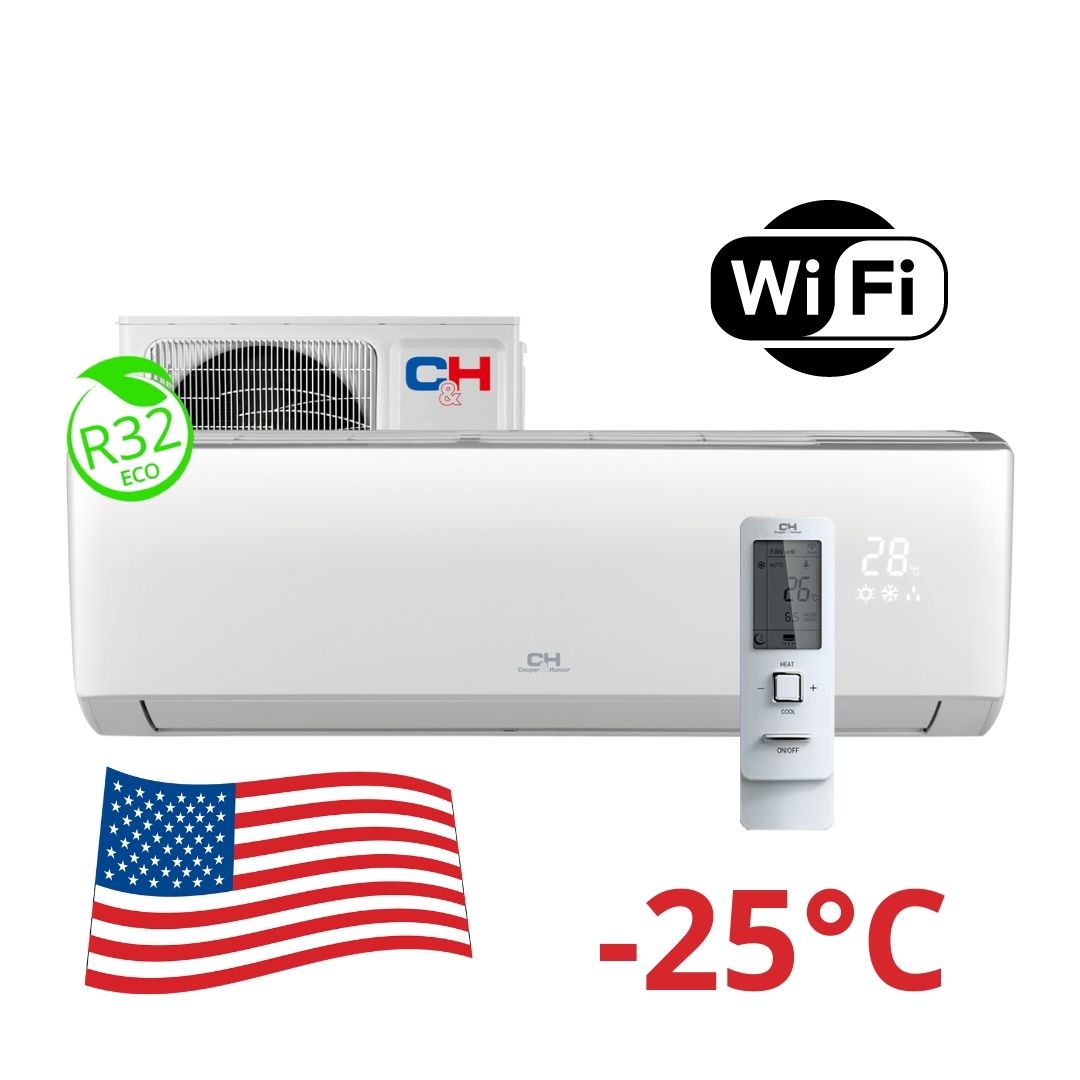 Oro kondicionierius/šilumos siurblys (oras-oras) Cooper&Hunter ARCTIC Inverter: CH-S09FTXLA-NG (-25°C)