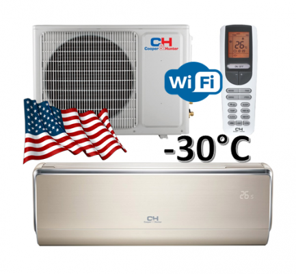 Oro kondicionierius/šilumos siurblys Cooper&Hunter VIP Inverter CH-S12FTXHV-B (-30°C)
