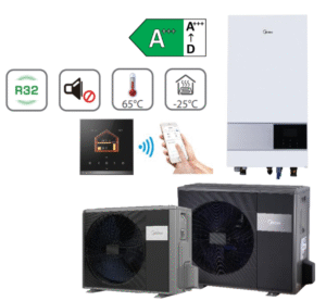 Midea M thermal Arctic šilumos siurblys oras-vanduo HB-A60/CDS90GN8-B2 / MHA-V4W/D2N8-B2, 4.25 kW, be boilerio (-25°C)