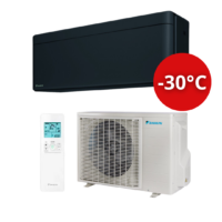 Šilumos siurblys oras-oras Daikin Nordic Stylish, iki 7,1 kW, juodas (-30°C)